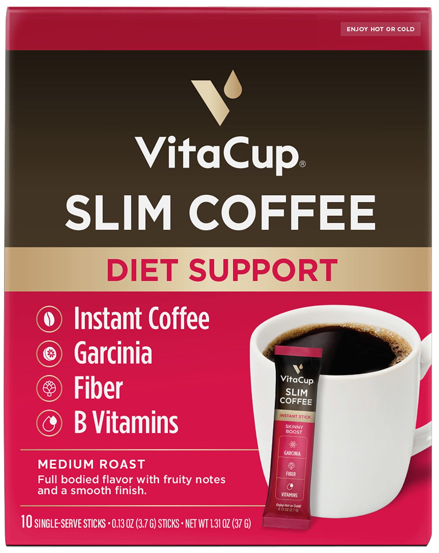 VitaCup Instant Slim Coffee 10Ct & Shroom Fuel 10ct