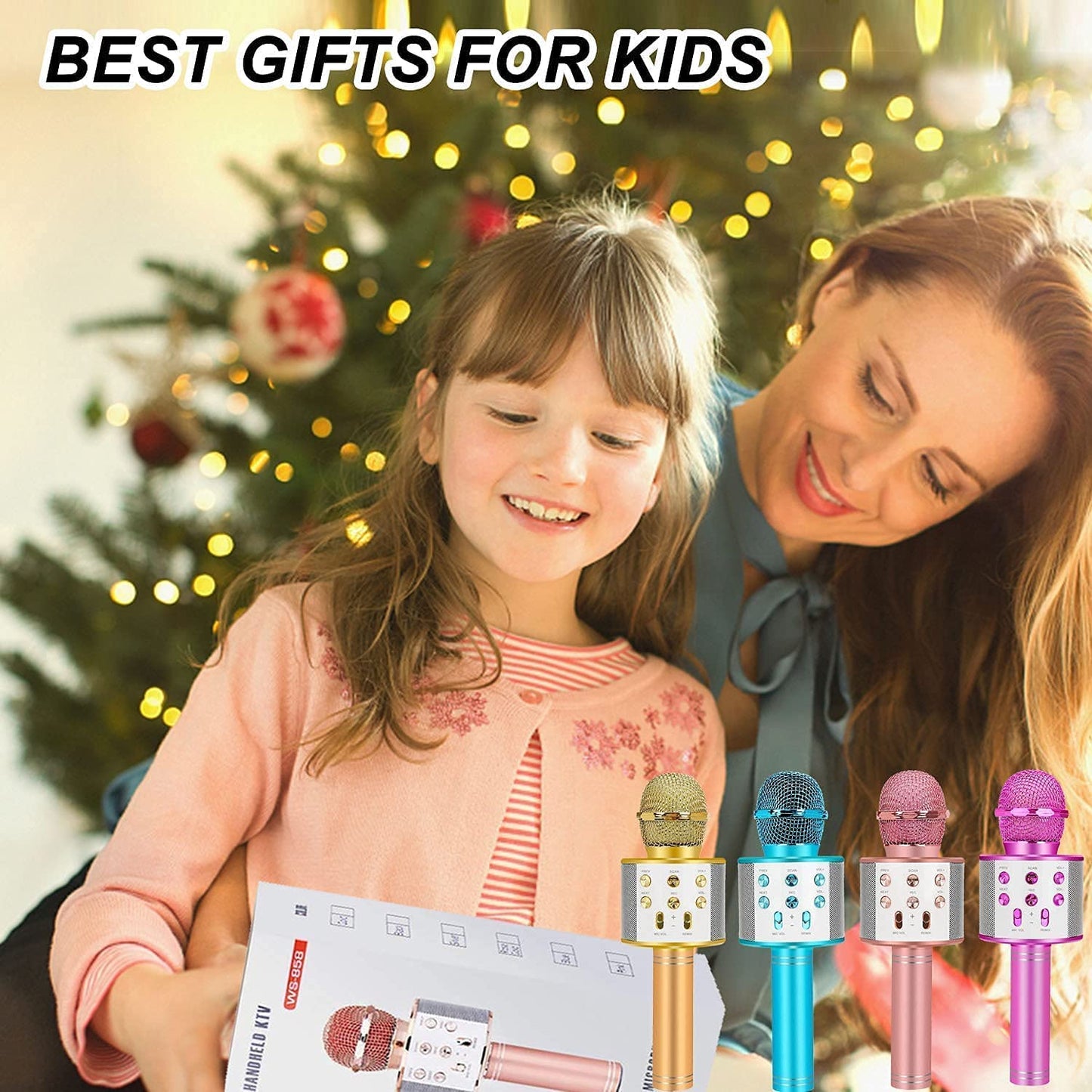 Toys For 3-16 Years Old Girls Gifts,Karaoke Microphone For Kids Age 4-12,Best Fun Birthday Gifts For 5 6 7 8 9 10 11 Years Teens Girl Boys