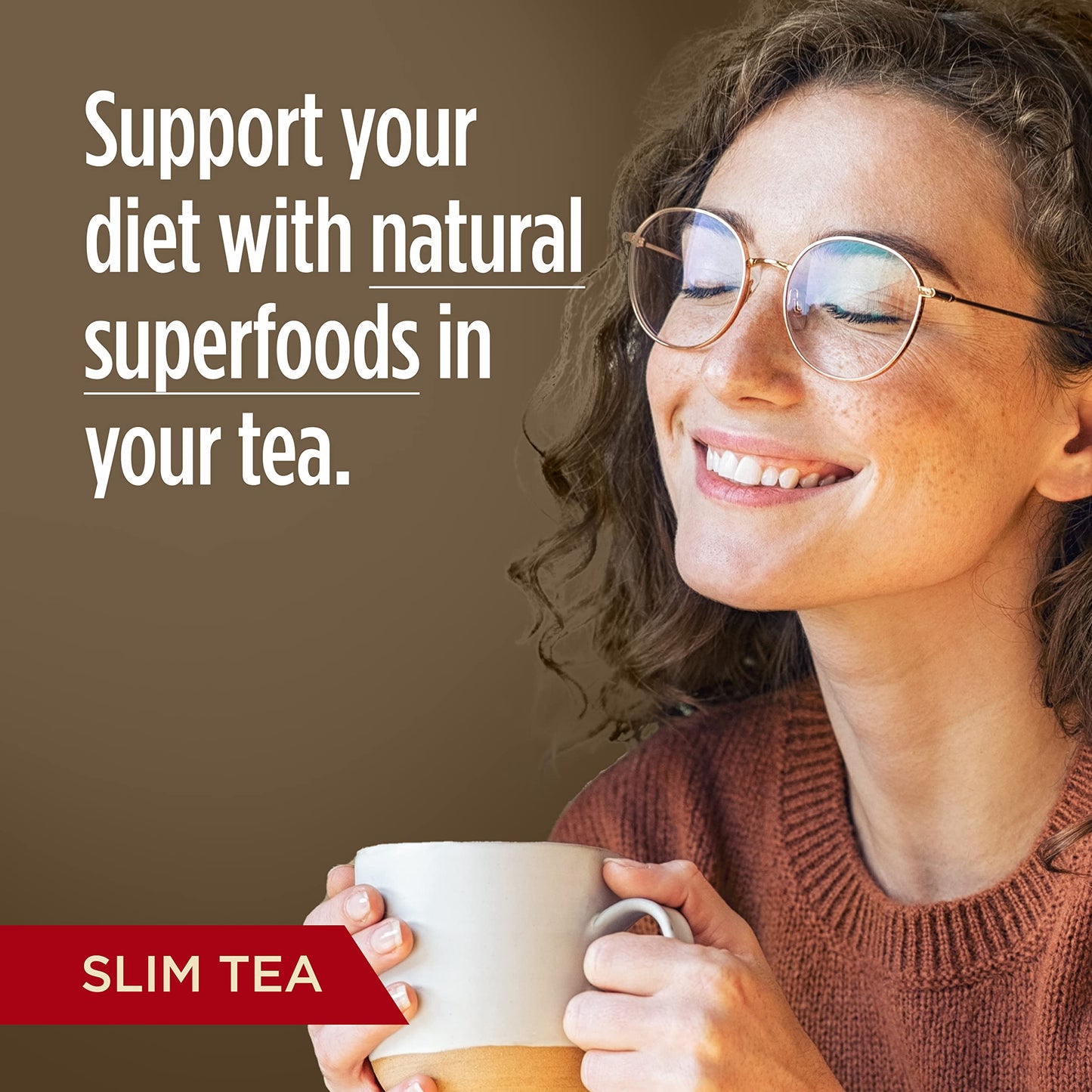 VitaCup Slim Instant Tea Packets Acai Oolong tea 24ct + Slim Instant Medium-Dark Ground Coffee 11oz, w/B Vitamins, Garcinia Camogia, Fiber, For Diet & Metabolism Support