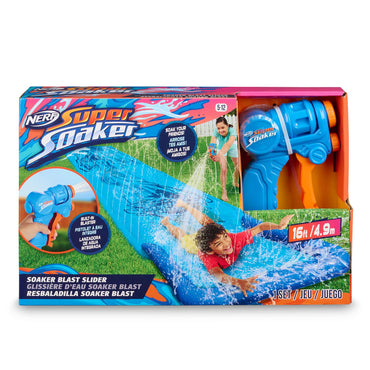 NERF Super Soaker Blast Water Slide โ The Ultimate 16 Ft Outdoor Slide for Kids โ Includes Extra Water Blaster