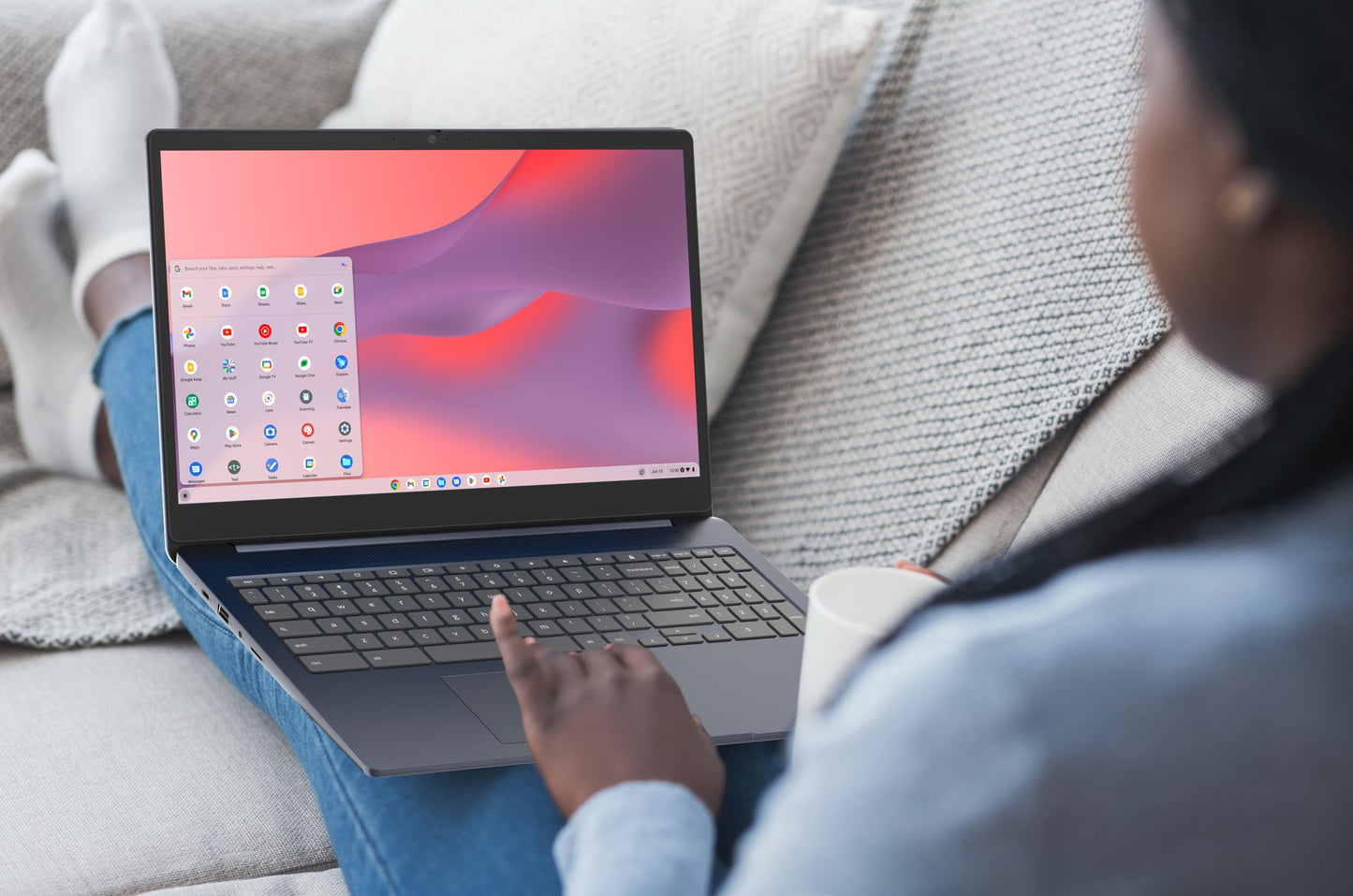 Lenovo 3i Chromebook Laptop - 15.6 Inch Full HD Laptop - 8GB Memory - 64GB Storage - Intel Celeron N4500 – 2023 Model