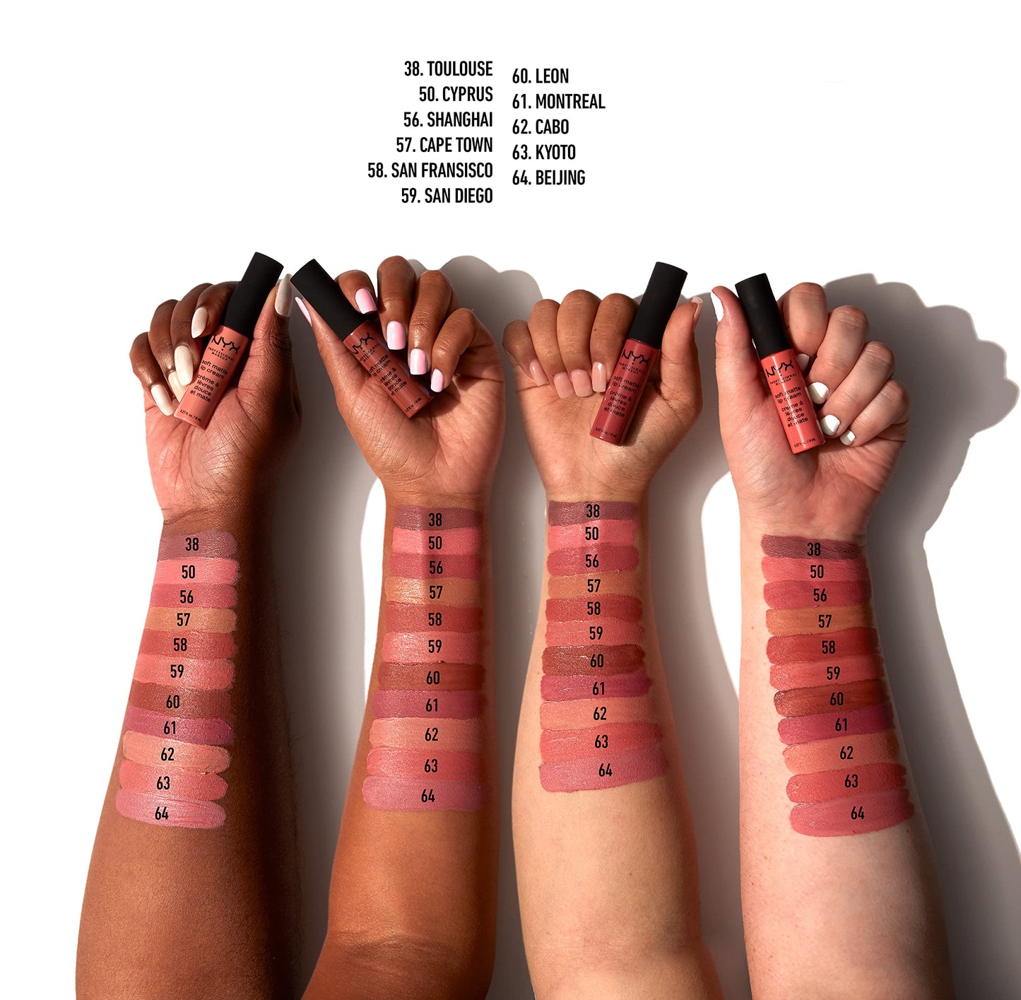 NYX PROFESSIONAL MAKEUP Soft Matte Lip Cream, Lightweight Liquid Lipstick - Cape Town (Nude Sand)