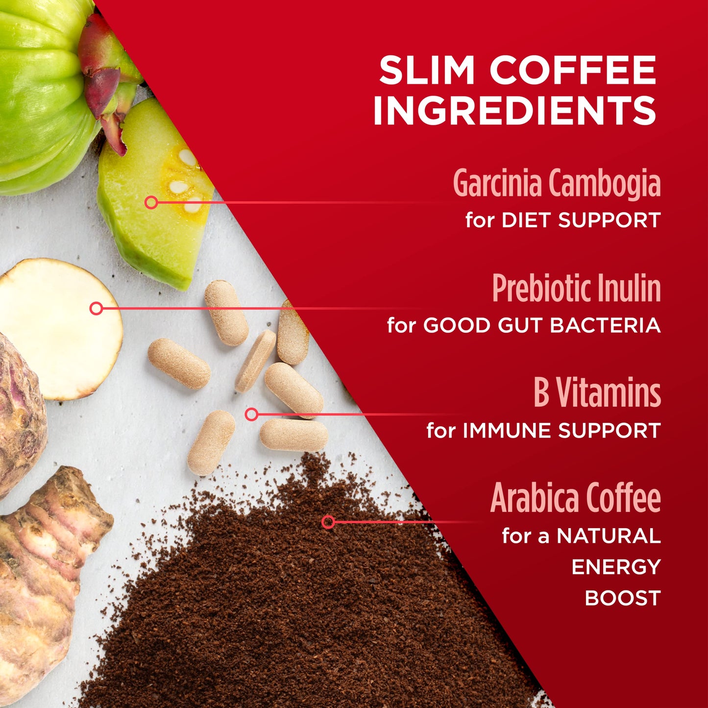 VitaCup Instant Coffee Sticks, Slim w/Garcinia for Diet & Metabolism, Keto Genius w/MCT Oil for Energy & Focus 10ct, & Low Acid USDA Organic Chemical Free Perfect 10ct, Coffee 30ct Bundle