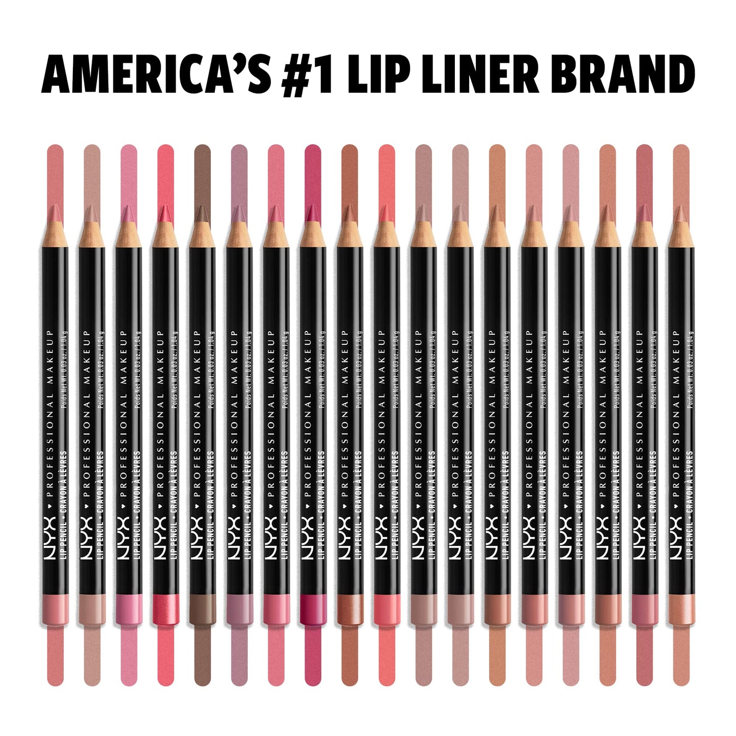 NYX PROFESSIONAL MAKEUP Slim Lip Pencil, Long-Lasting Creamy Lip Liner - Rose