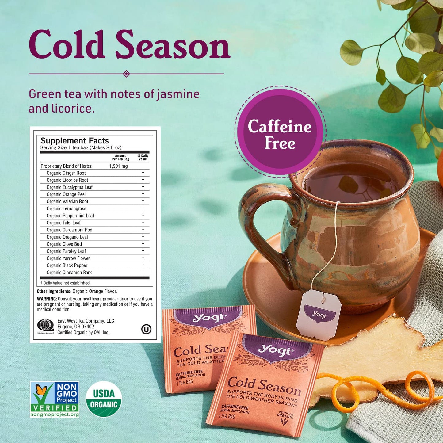 Yogi Tea Get Well Variety Pack - 16 Tea Bags per Pack (6 Packs) - Tea Variety Pack for Support During the Cold Season - Includes Cold Season, Bedtime, Breathe Deep, Echinacea Immune Support & More