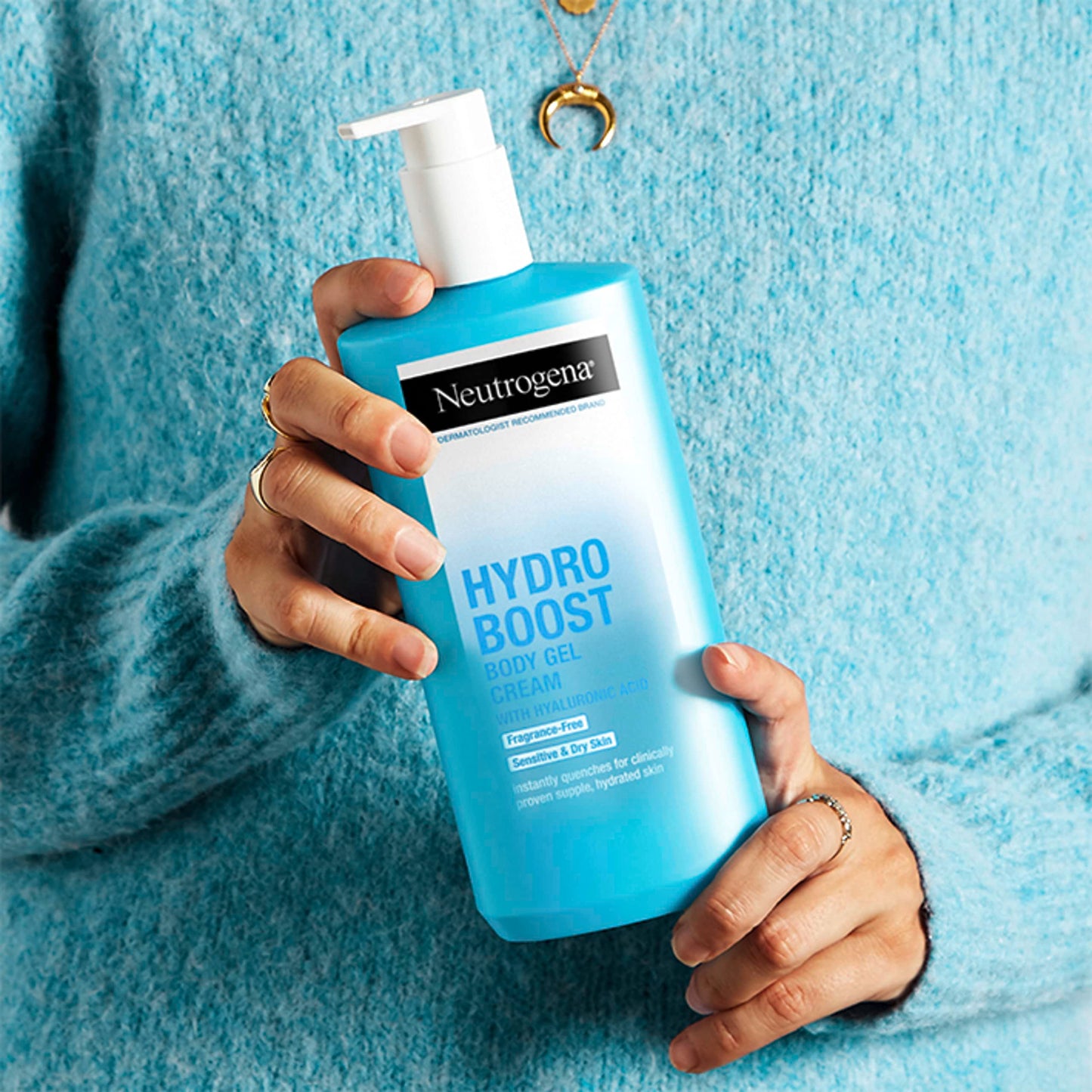 Neutrogena Hydro Boost Body Moisturizing Gel Cream with Hyaluronic Acid, Non-Greasy & Fast Absorbing, Lightweight Hydrating Body Lotion for Normal to Dry Skin, Fragrance-Free, 16 oz