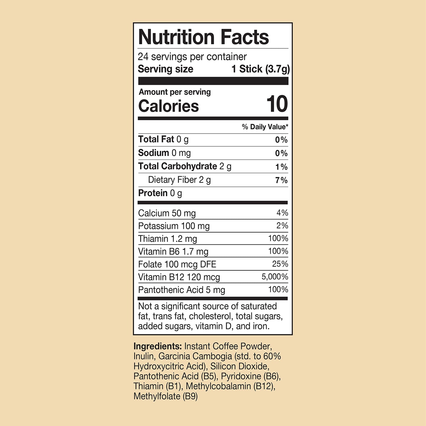 VitaCup Instant Coffee Stick (48) Count Bundle | Genius & Slim Blend | Superfood & Vitamins B1, B5, B6, B9, B12, & D3 Infused | Vegan | Enjoy Hot or Cold