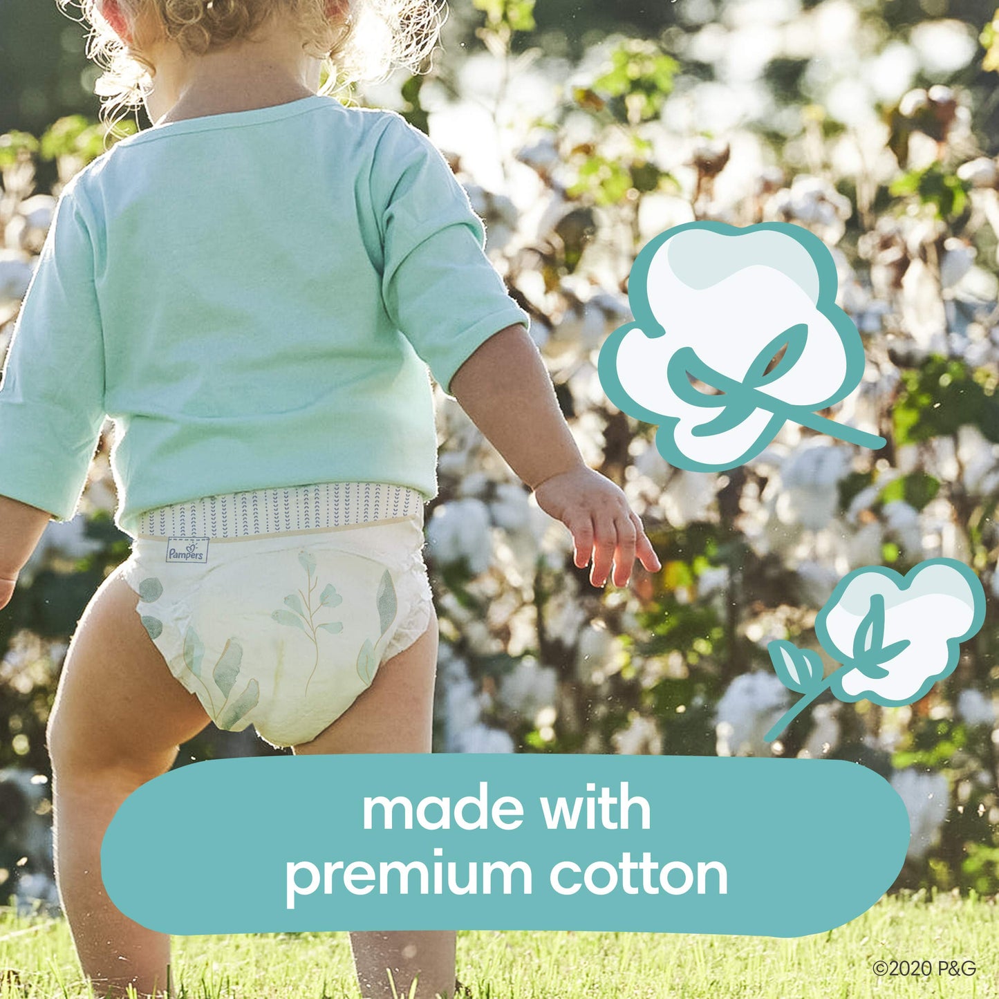 Pampers Pure Protection Diapers - Size 7, 36 Count, Hypoallergenic Premium Disposable Baby Diapers