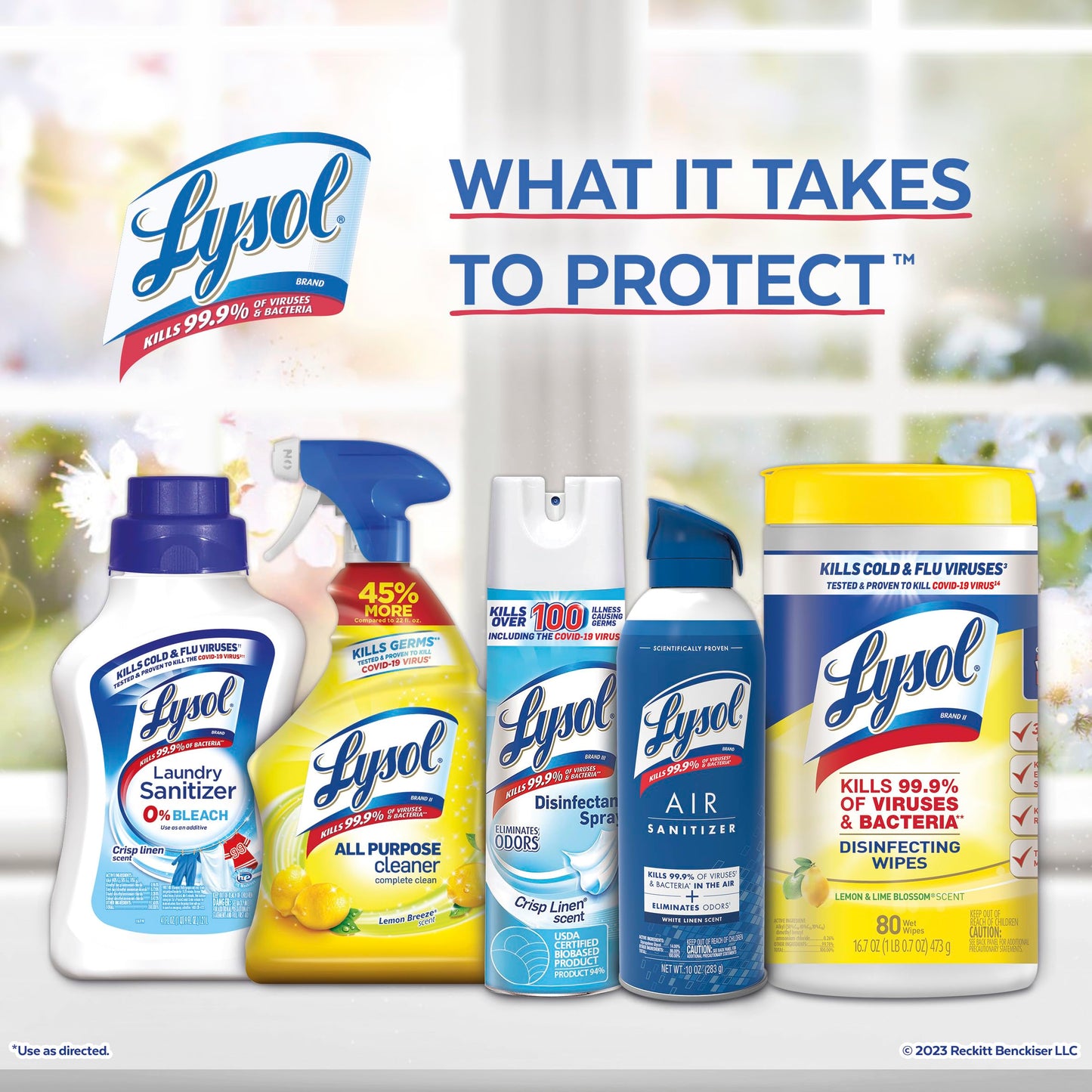 Lysol Disinfectant Wipes, Multi-Surface Disinfectant Cleaning Wipes, For Disinfecting and Cleaning, Crisp Linen, 80 Count (Pack of 4)