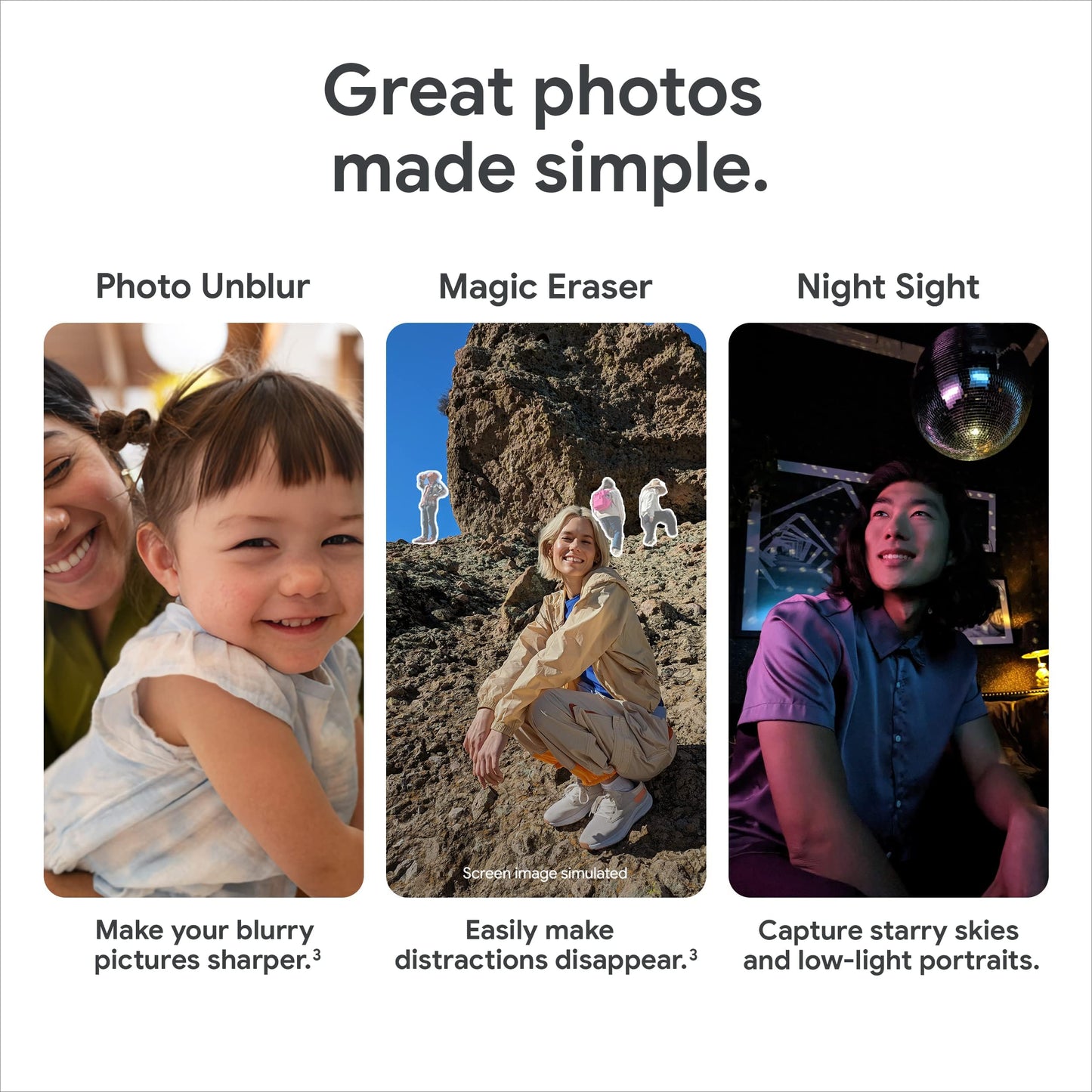 Google Pixel 7a - Unlocked Android Cell Phone - Smartphone with Wide Angle Lens and 24-Hour Battery - 128 GB - Sea