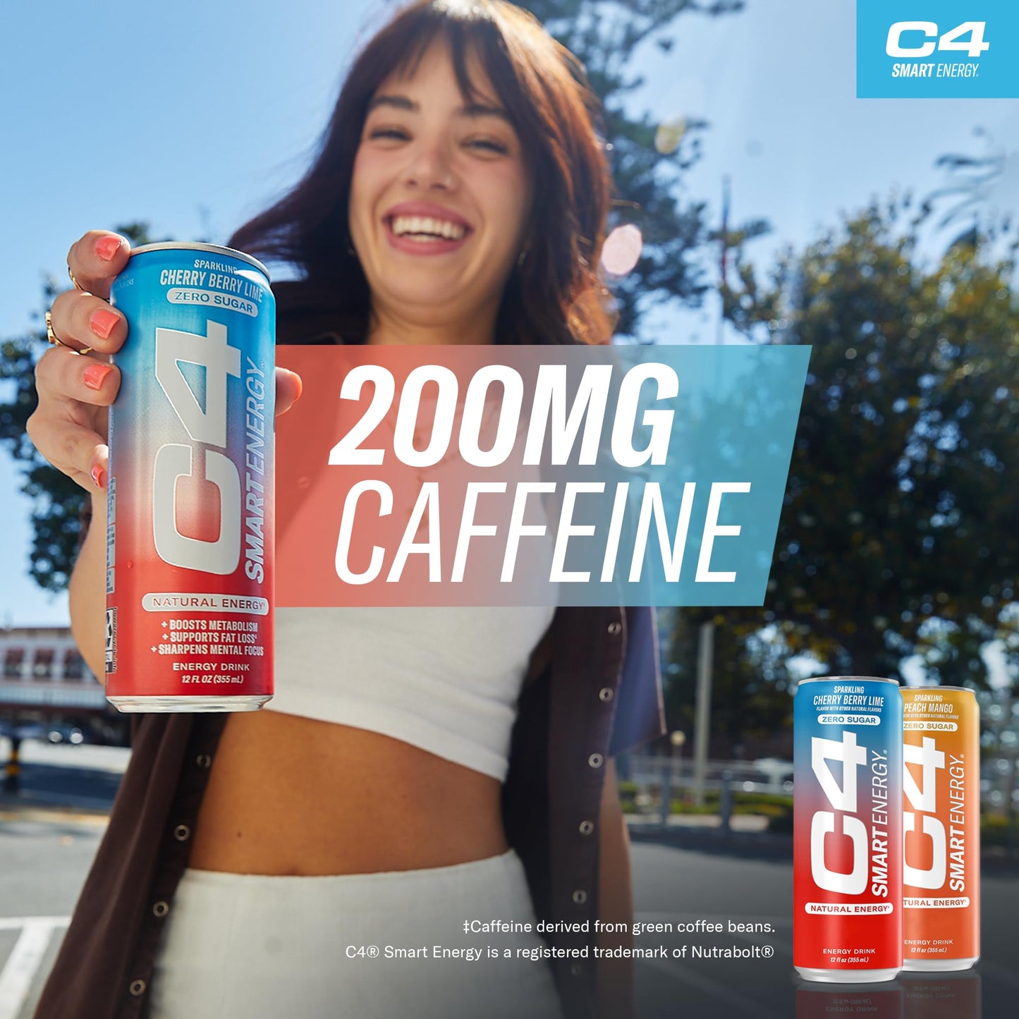C4 Energy & Smart Energy Drinks Variety Pack, Sugar Free Pre Workout Performance Drink With No Artificial Colors or Dyes, Zero Calorie, Coffee Substitute or Alternative, 4 Flavor Variety 12 Pack