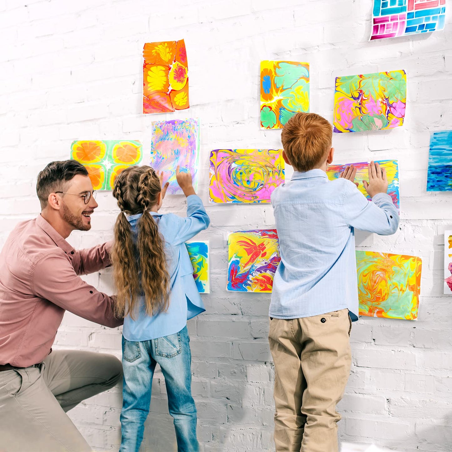 Arts & Crafts For Kids Ages 8-12 6-8,Water Marbling Paint Kit, Art Supplies for Kids,Toys For Girls Boys 4 5 6 7 8 9 10 11 12 Year Old