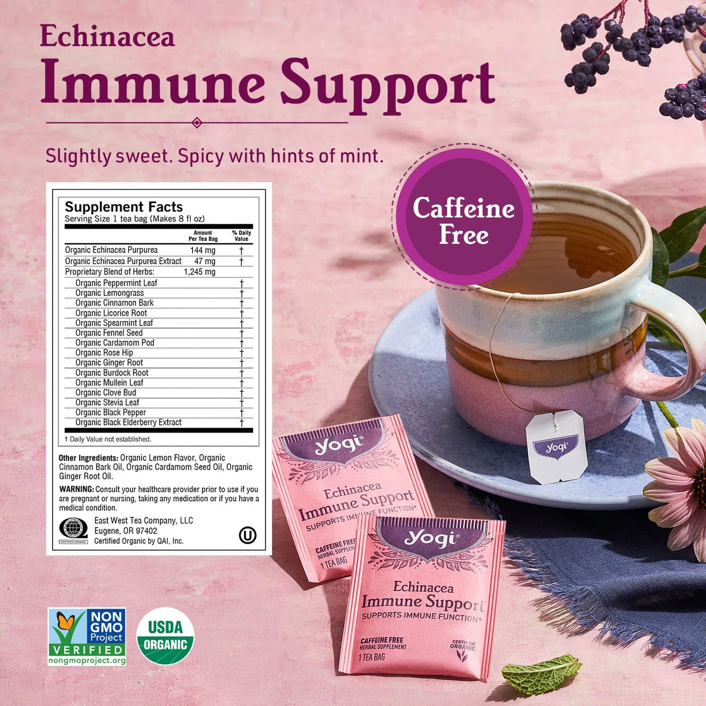 Yogi Tea Get Well Variety Pack - 16 Tea Bags per Pack (6 Packs) - Tea Variety Pack for Support During the Cold Season - Includes Cold Season, Bedtime, Breathe Deep, Echinacea Immune Support & More