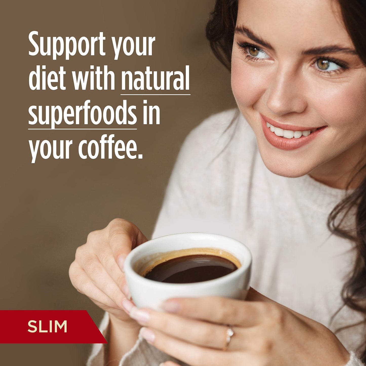 VitaCup Slim Ground Coffee, Diet Support with Ginseng, Garcinia, B Vitamins, Medium Dark Roast, Bold and Smooth,100% Arabica Specialty Coffee Grounds, 11oz