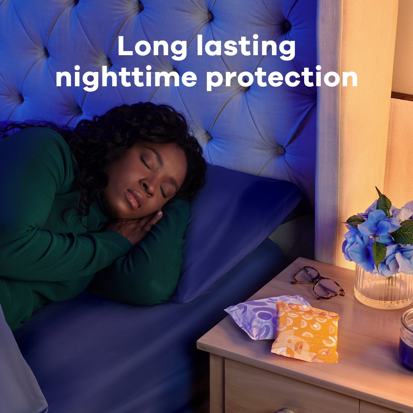 Always Maxi Overnight Pads with Wings, Size 5, Extra Heavy Overnight, Unscented, 72 Count