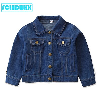 New Fashion Girls Spring Autumn Denim Jacket Leopard Print Coat Baby Girls Cartoon Jean Jackets Kids Coats Children Clothing 2-6