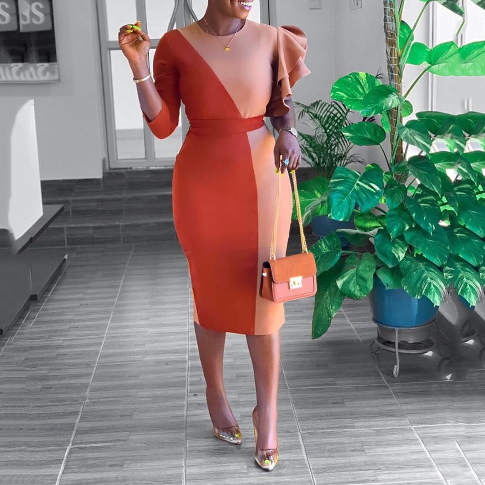 Sexy African Clothes For Women Elegant Dress Ruffles Patchwork High Wa Mega Mart Center Sexy African Clothes For Women Elegant Dress Ruffles Patchwork High Wa Mega Mart Center