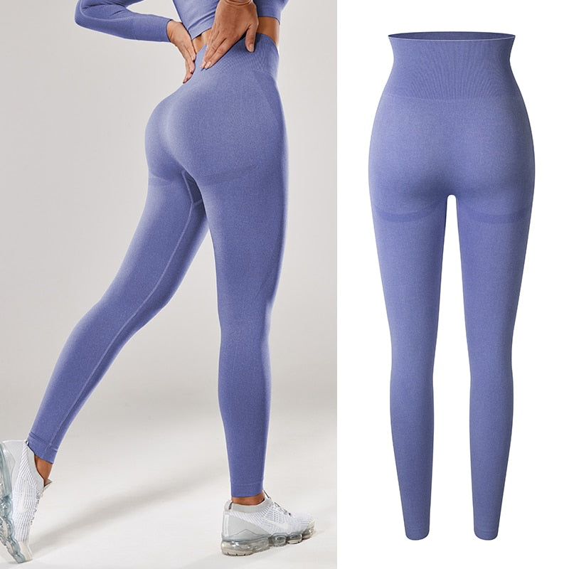 Women Sexy High Waist Scrunch Leggings Booty Push Up Workout Legging Butt Lifting Seamless