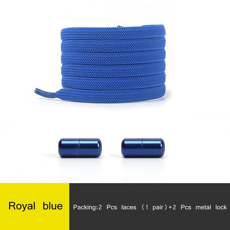 2021 New Elastic No Tie Shoe laces Flat Shoelaces For Kids and Adult Sneakers Shoelace Quick Lazy Metal Lock Laces Shoe Strings