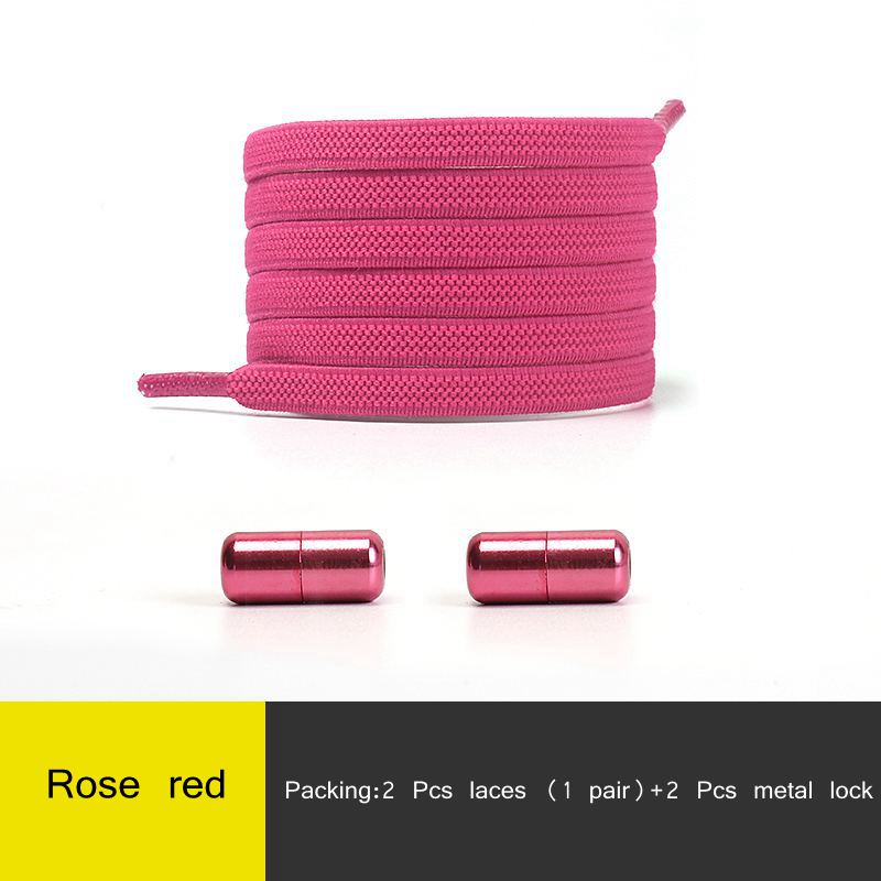 2021 New Elastic No Tie Shoe laces Flat Shoelaces For Kids and Adult Sneakers Shoelace Quick Lazy Metal Lock Laces Shoe Strings