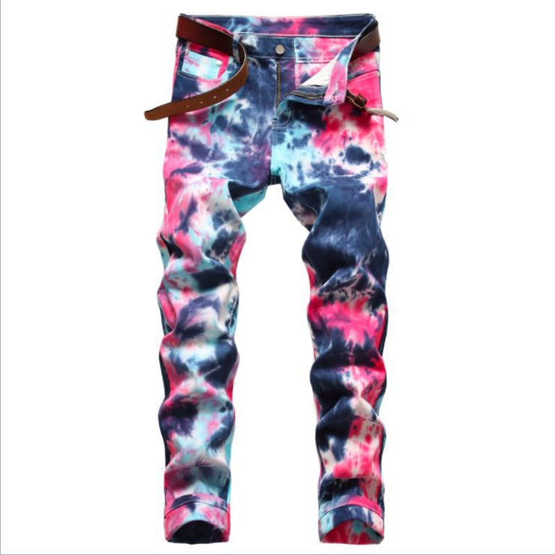 2020 Men Colored Jeans Mens Skinny Elastic Slim Straight Biker Jeans Male Denim Casual Cotton Pants Vaqueros Hombre Plus Size 42