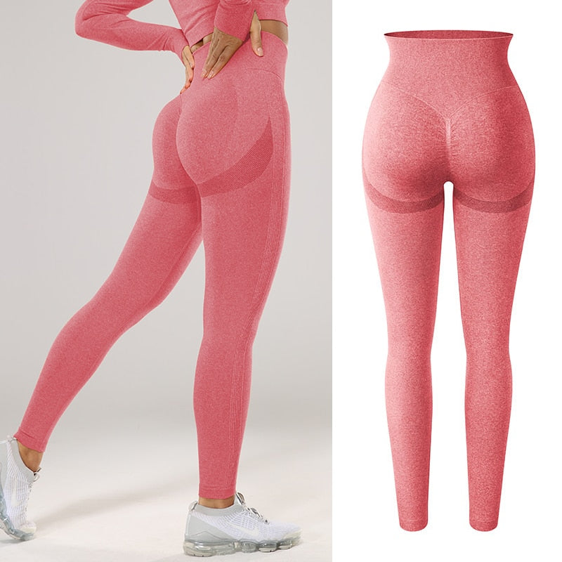 Women Sexy High Waist Scrunch Leggings Booty Push Up Workout Legging Butt Lifting Seamless