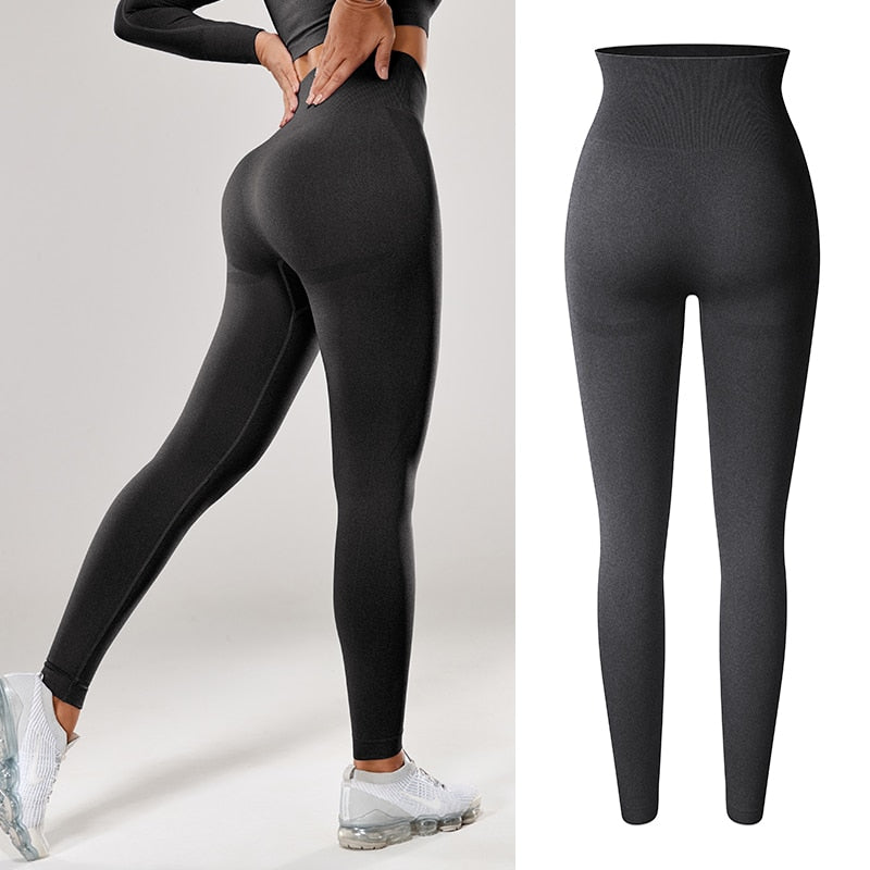Women Sexy High Waist Scrunch Leggings Booty Push Up Workout Legging Butt Lifting Seamless
