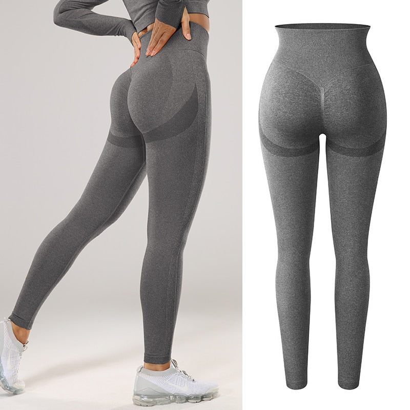 Women Sexy High Waist Scrunch Leggings Booty Push Up Workout Legging Butt Lifting Seamless