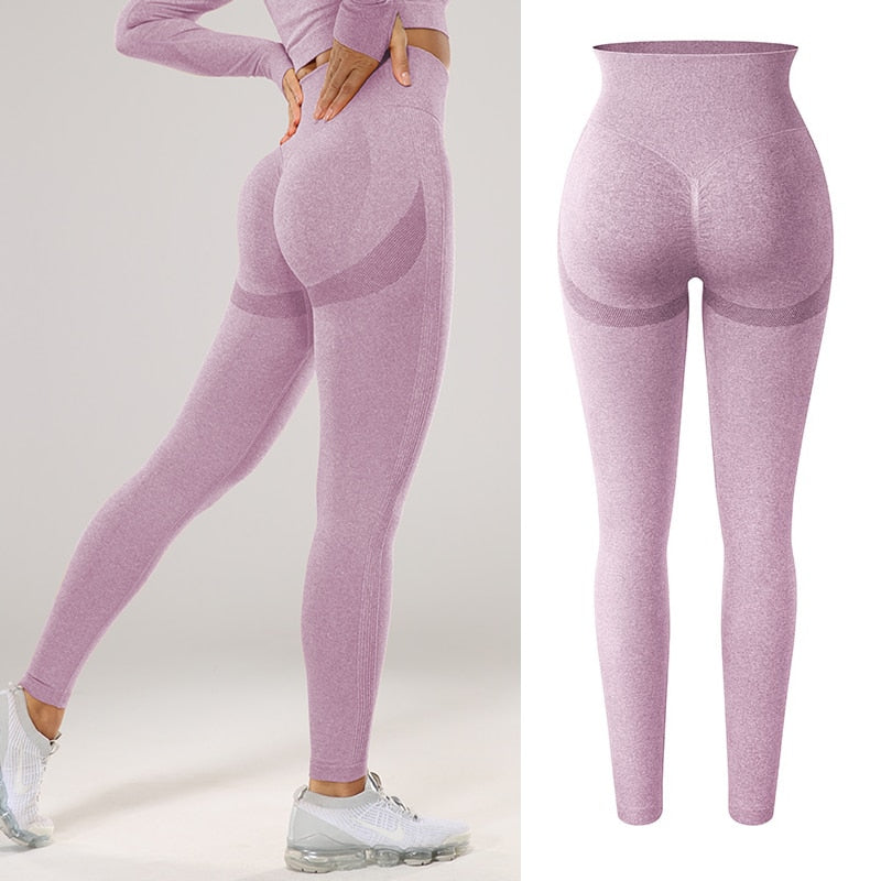 Women Sexy High Waist Scrunch Leggings Booty Push Up Workout Legging Butt Lifting Seamless