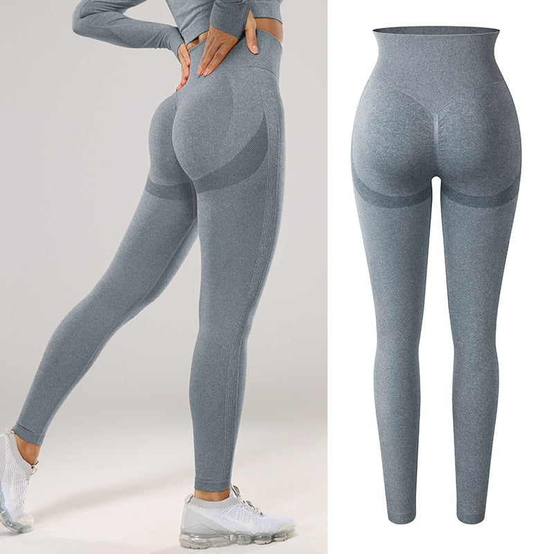 Women Sexy High Waist Scrunch Leggings Booty Push Up Workout Legging Butt Lifting Seamless