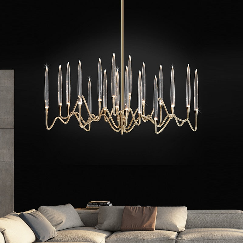 2022 Modern Luxury Light LED Crystal Chandelier Tree Branch Decoration Lamp For Dining Room Bedroom Winfordo IN STOCK