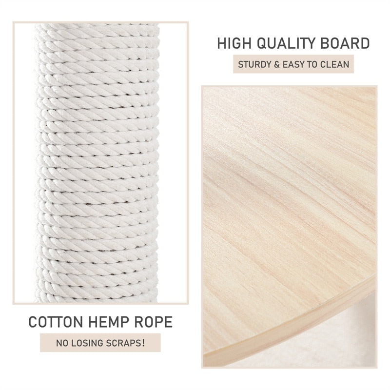 Luxury Cat Tree Large Climbing Frame Multi-Layer Scratching Post Resistant Sisal Cat Tree with Hanging Ball Kittern Playground