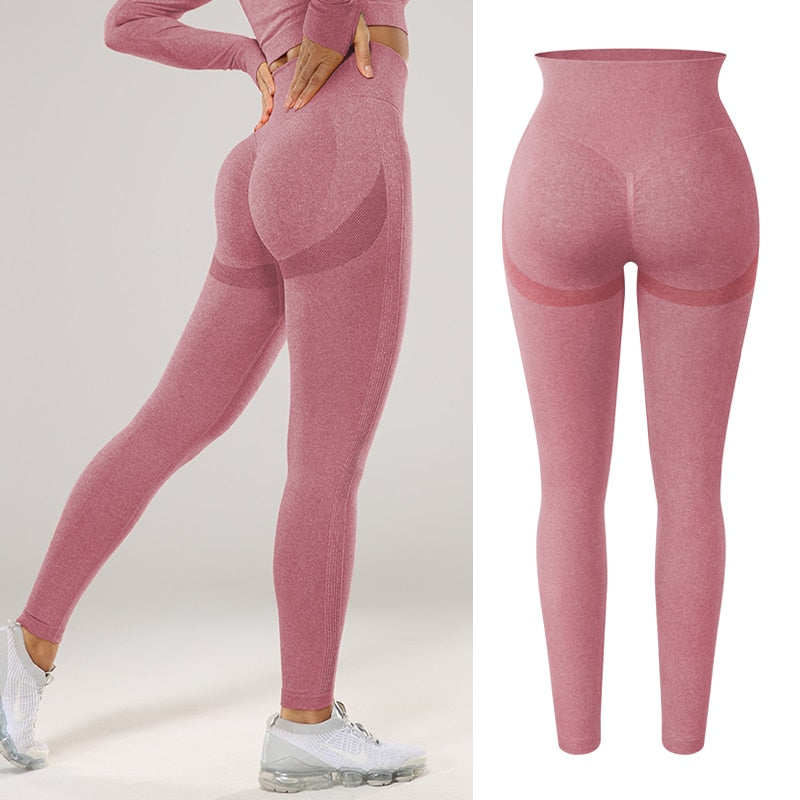 Women Sexy High Waist Scrunch Leggings Booty Push Up Workout Legging Butt Lifting Seamless