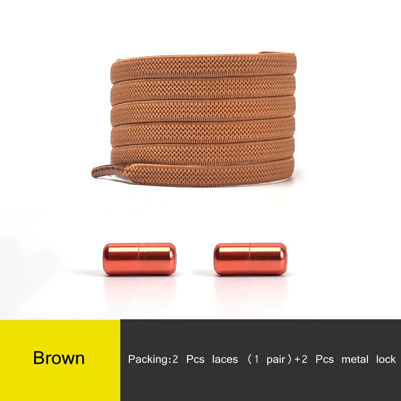 2021 New Elastic No Tie Shoe laces Flat Shoelaces For Kids and Adult Sneakers Shoelace Quick Lazy Metal Lock Laces Shoe Strings