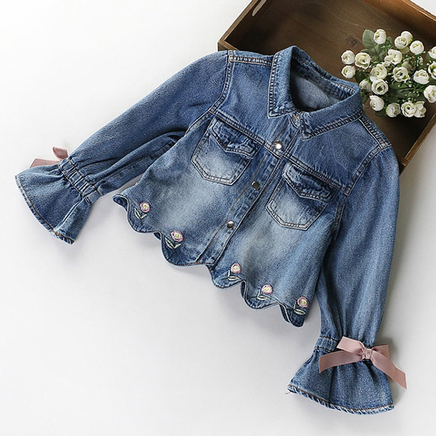 IYEAL Newest Spring Autumn Baby Girls Clothes Sets Denim Jacket+TUTU Dress 2 PCS Kids Suits Infant Children Clothing Set