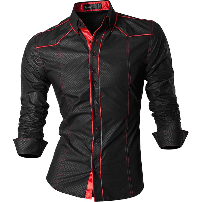 jeansian Spring Autumn Features Shirts Men Casual Shirt New Arrival Long Sleeve Casual Male Shirts Z034