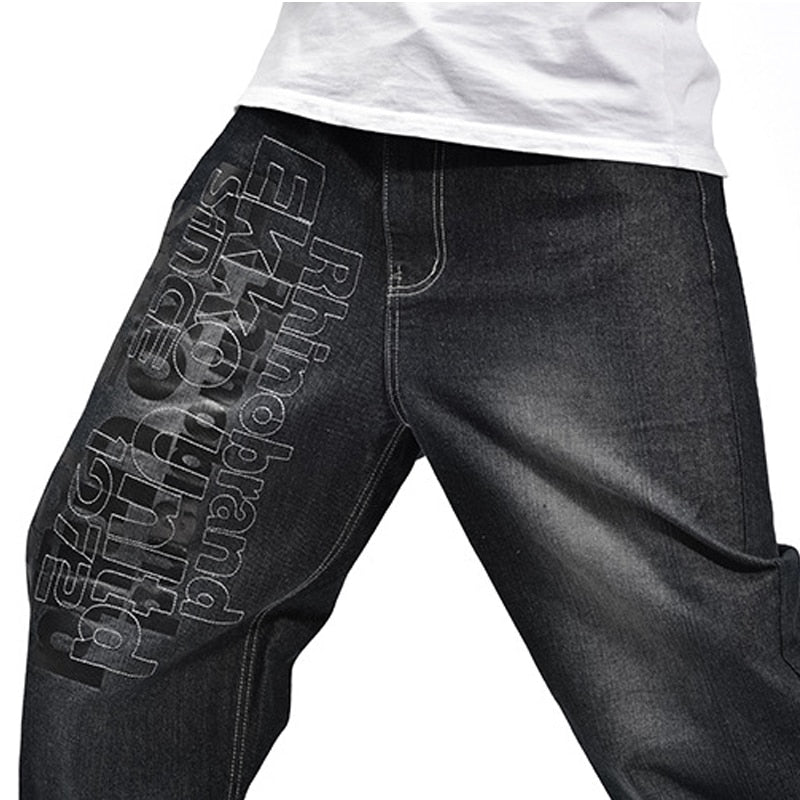 Baggy Jeans Men Denim Pants Loose Streetwear Jeans Skateboard Pants
