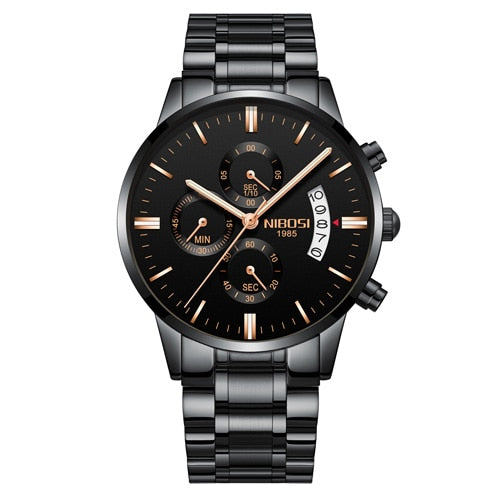 NIBOSI Men Watches Luxury Famous Top Brand Men's Fashion Casual Dress Watch Military Quartz Wristwatches Relogio Masculino Saat