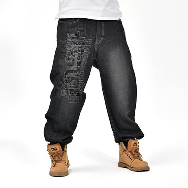 Baggy Jeans Men Denim Pants Loose Streetwear Jeans Skateboard Pants