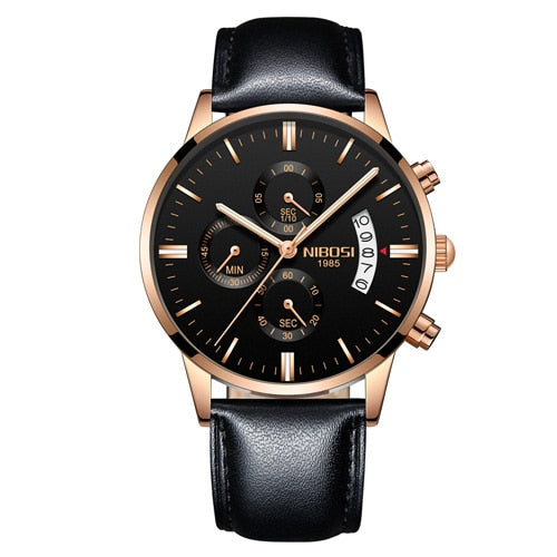 NIBOSI Men Watches Luxury Famous Top Brand Men's Fashion Casual Dress Watch Military Quartz Wristwatches Relogio Masculino Saat