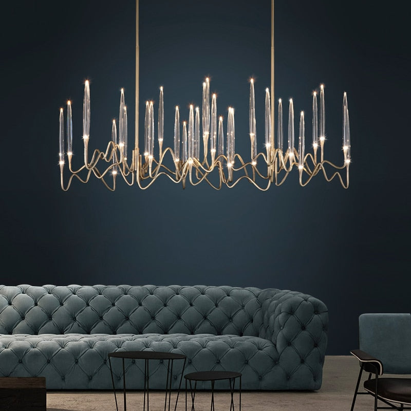 2022 Modern Luxury Light LED Crystal Chandelier Tree Branch Decoration Lamp For Dining Room Bedroom Winfordo IN STOCK