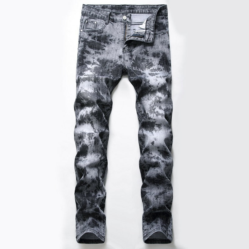 2020 Men Colored Jeans Mens Skinny Elastic Slim Straight Biker Jeans Male Denim Casual Cotton Pants Vaqueros Hombre Plus Size 42