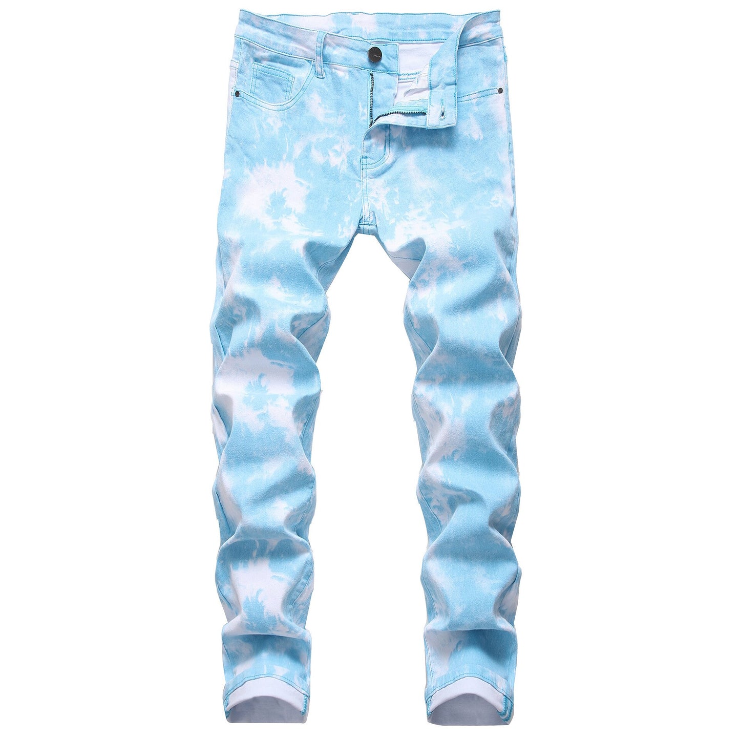 2020 Men Colored Jeans Mens Skinny Elastic Slim Straight Biker Jeans Male Denim Casual Cotton Pants Vaqueros Hombre Plus Size 42