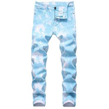 2020 Men Colored Jeans Mens Skinny Elastic Slim Straight Biker Jeans Male Denim Casual Cotton Pants Vaqueros Hombre Plus Size 42
