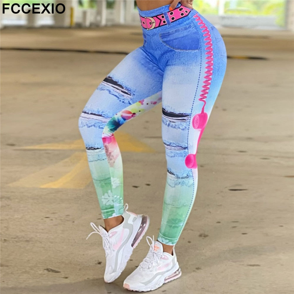 【COLOR iN ID】Mink bello leggings colorful-horizon-lace-high-