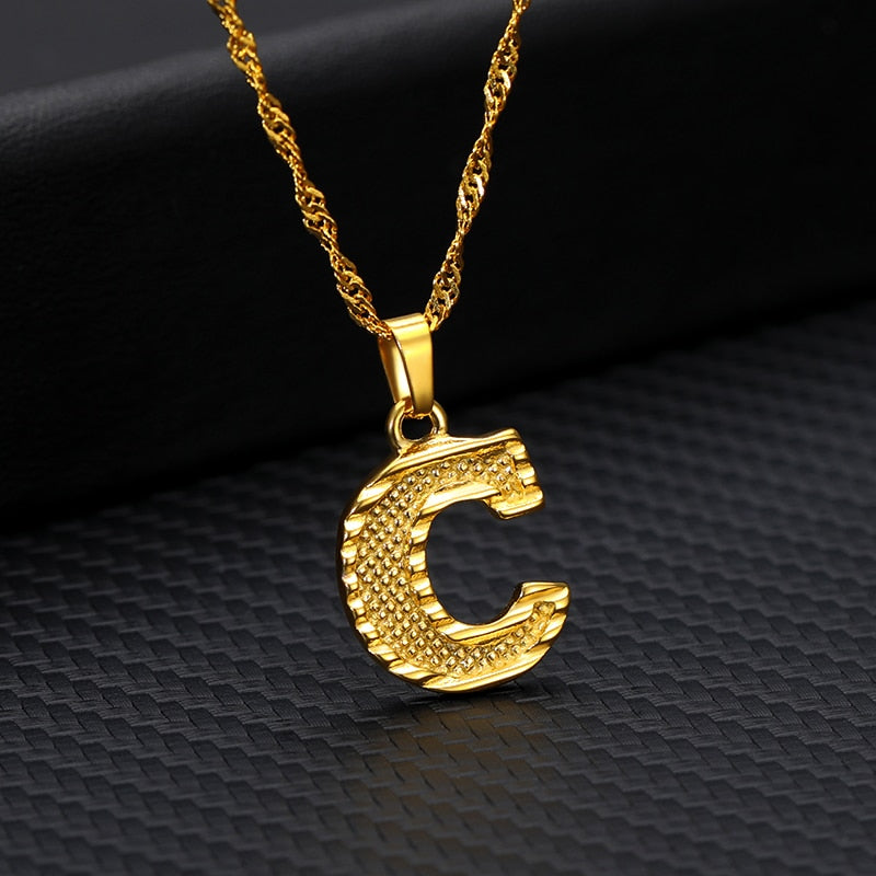 Collier Femme 2020 Capital Letter Neckaces For Women Boho Jewelry Stainless Steel Alphabet Initial Necklace Best Friend Gift