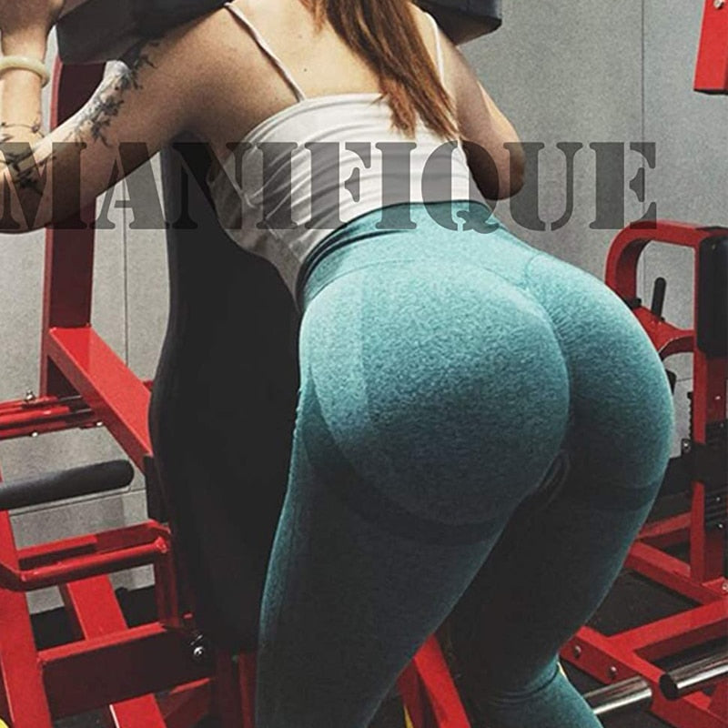 Women Sexy High Waist Scrunch Leggings Booty Push Up Workout Legging Butt Lifting Seamless