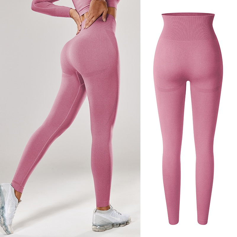 Women Sexy High Waist Scrunch Leggings Booty Push Up Workout Legging Butt Lifting Seamless
