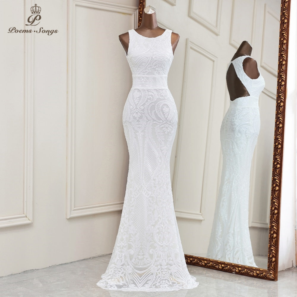 New evening dresses long formal dress women elegant mermaid vestidos d –  Mega Mart Center