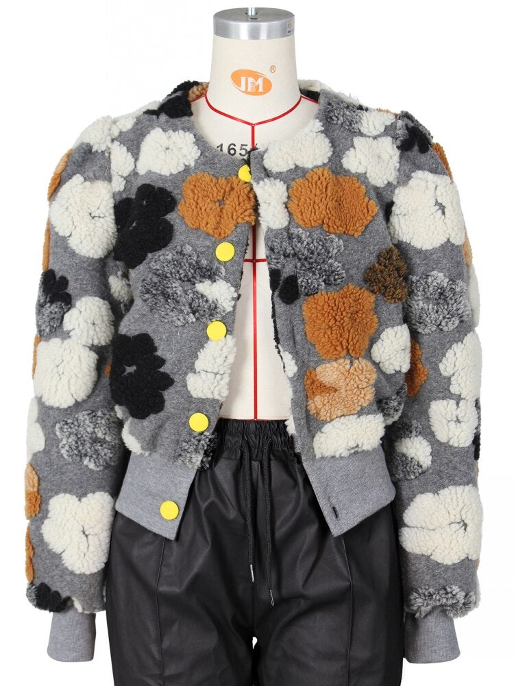 Dashiki African Casual Loose Jacket Woman Jacket Bomber Jacket Women Colorblock Coat Women Winter Spring Autumn New Sports Style